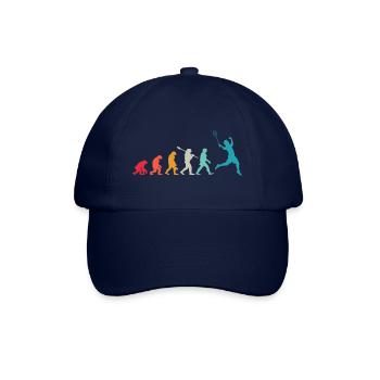 Badminton Evolution Gift for Badminton Players - Baseball Cap - blue/blue - Front