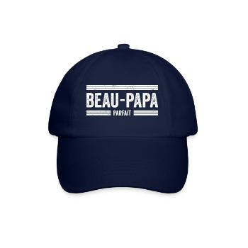 Cadeau Beau Père - Cadeau Beau Papa -Meilleur père - Casquette classique - bleu/bleu - Devant