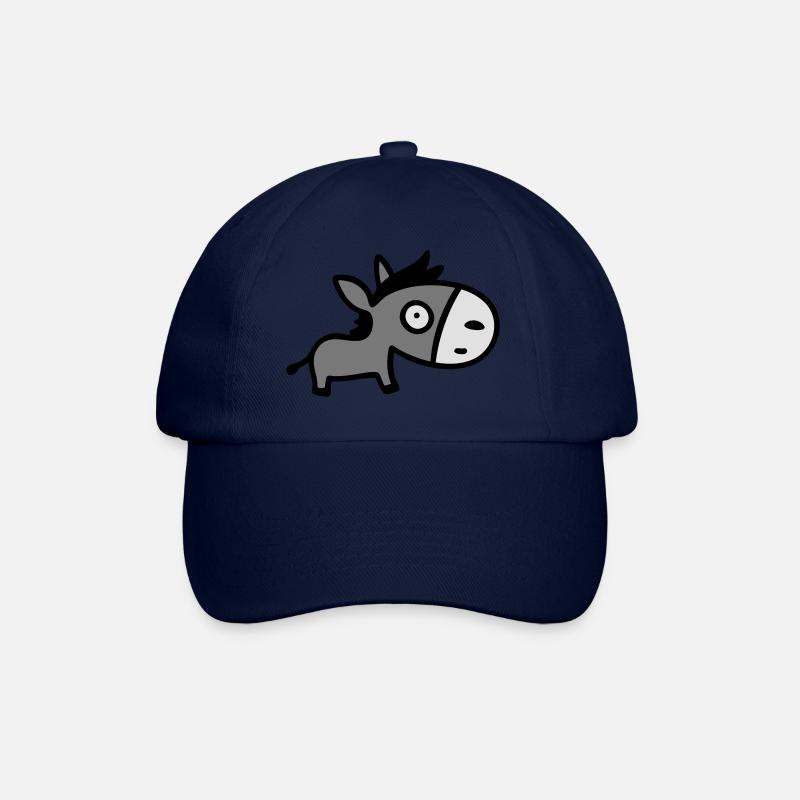 Kleiner Esel 3 - Baseballkappe - Blau/Blau