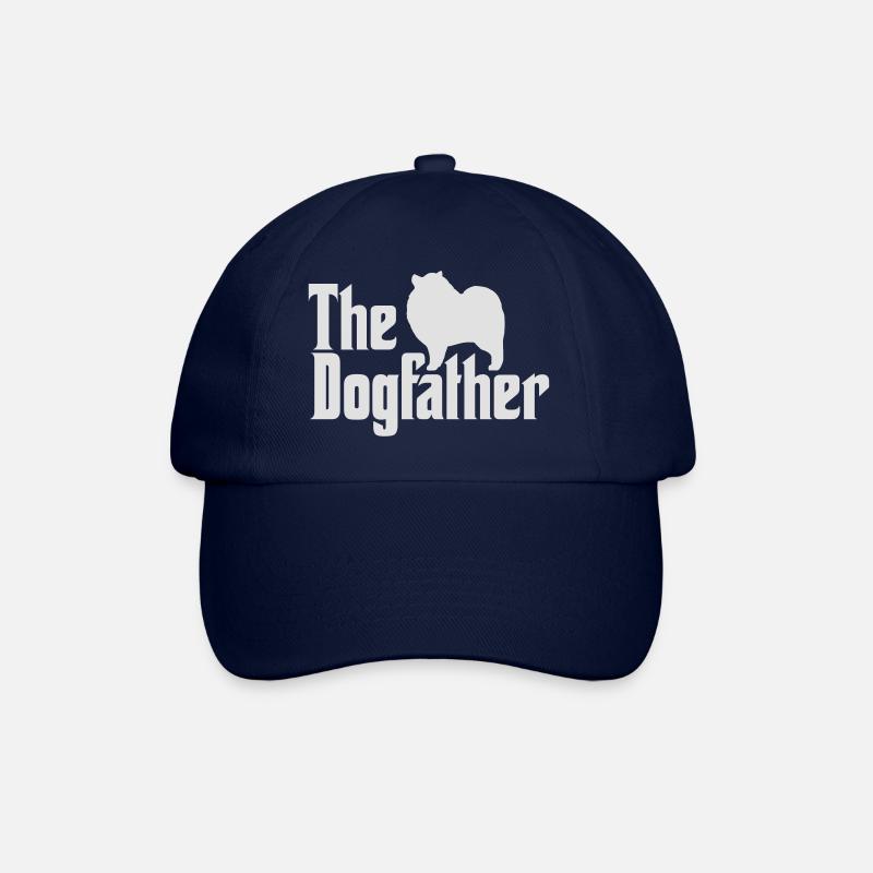 Keeshond Dogfather - Baseball Cap - blue/blue