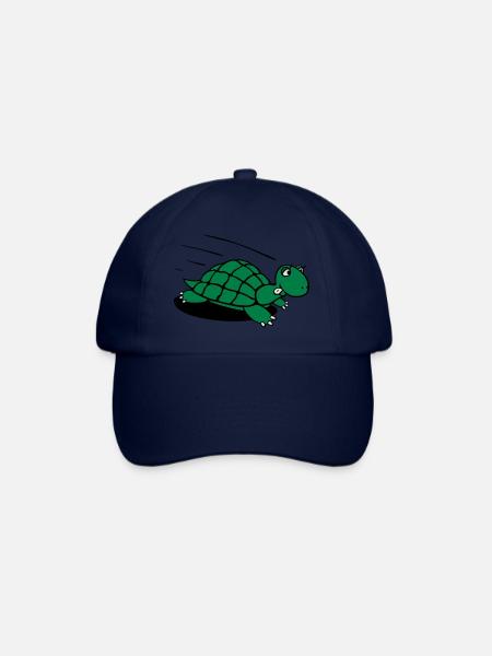 Schildkröte lauf! - Baseballkappe - Blau/Blau