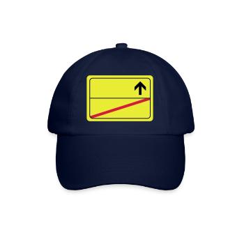 leeres Ortsschild - Baseballkappe - Blau/Blau - Vorne