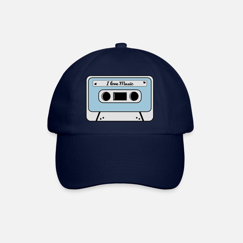Kassette - Baseballkappe - Blau/Blau
