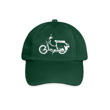 schwalbe weiss - Baseballkappe - Flaschengrün - Vorne