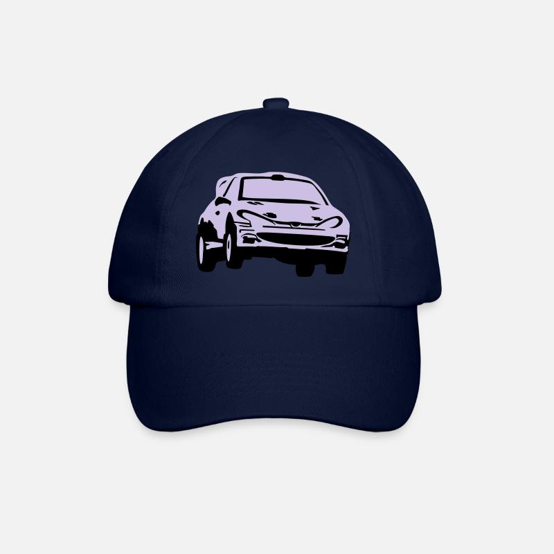 Rally car, race car - Baseball Cap - blue/blue