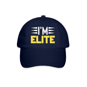 I´m Elite (gelb) - Baseballkappe - Blau/Blau - Vorne
