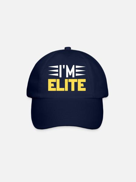 I´m Elite (gelb) - Baseballkappe - Blau/Blau