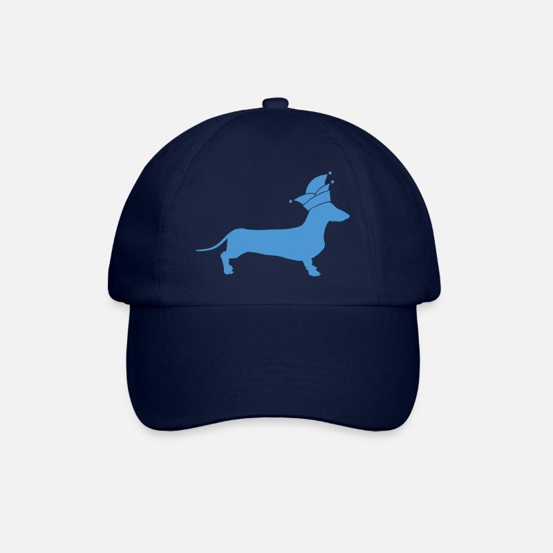 Dackel Alaaf - Baseballkappe - Blau/Blau