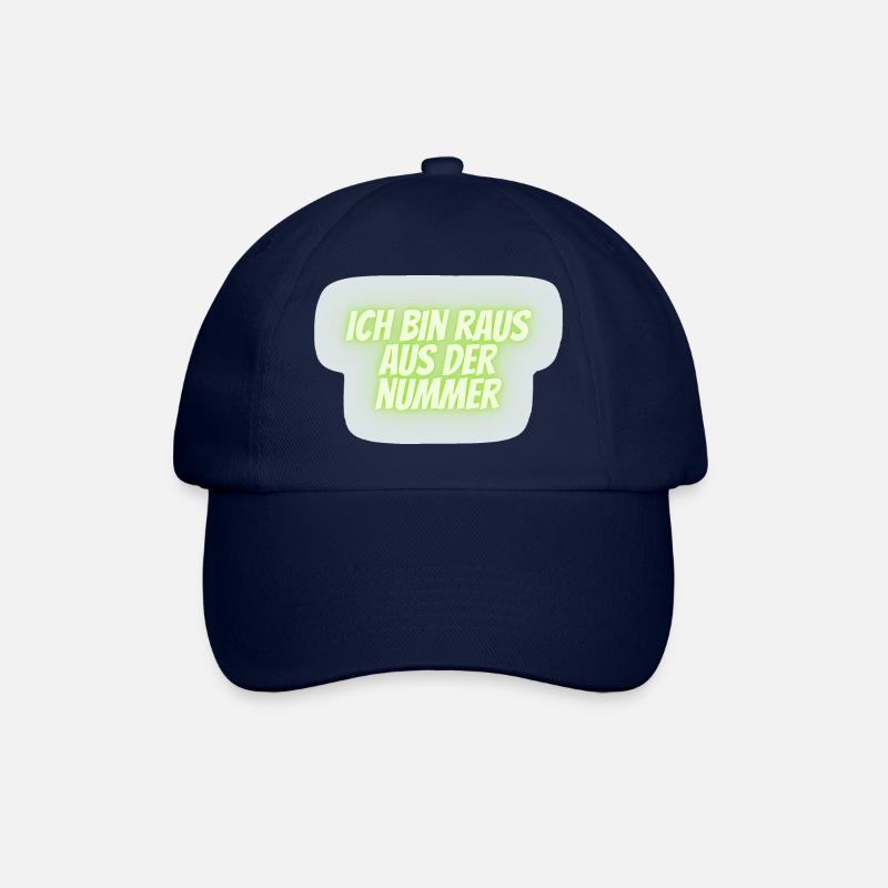 ich bin raus aus der Nummer - Baseballkappe - Blau/Blau