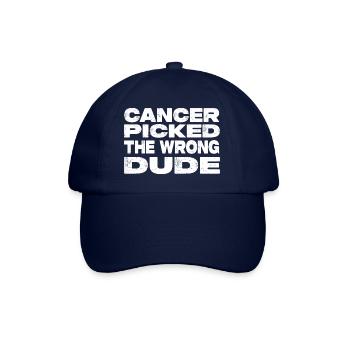 Le cancer a choisi le mauvais mec - Lutte contre le cancer - Casquette classique - bleu/bleu - Devant