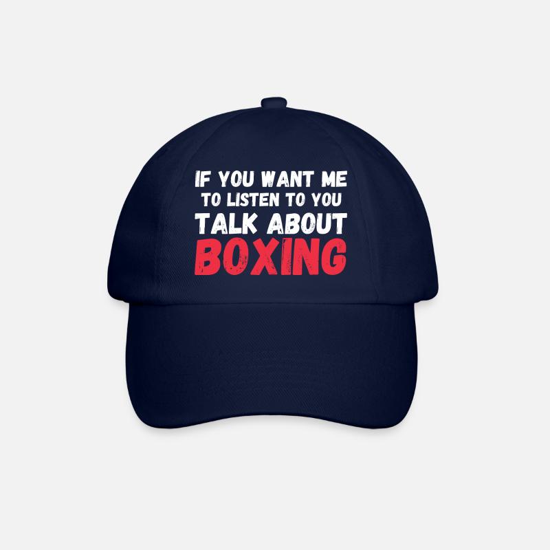 Tu veux que j’écoute parler de boxe drôle - Casquette classique - bleu/bleu