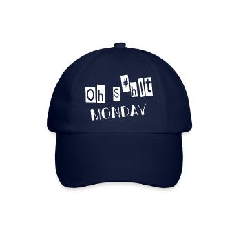 OH SHIT MONDAY - Baseballkappe - Blau/Blau - Vorne