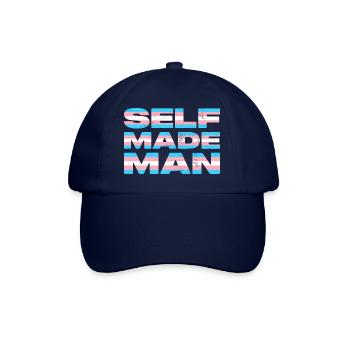 Selfmade Man Transgender LGBTQ CSD Pride - Baseball Cap - blue/blue - Front