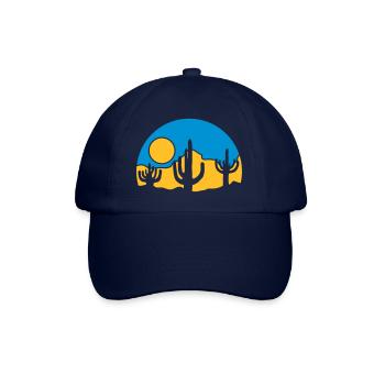 Cacti Nature Sun Desert - Baseball Cap - blue/blue - Front