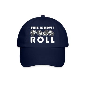 Panda Bär Rollen So Rolle Ich I Geschenk - Baseballkappe - Blau/Blau - Vorne