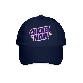 chicken mom - Baseballkappe - Blau/Blau - Vorne