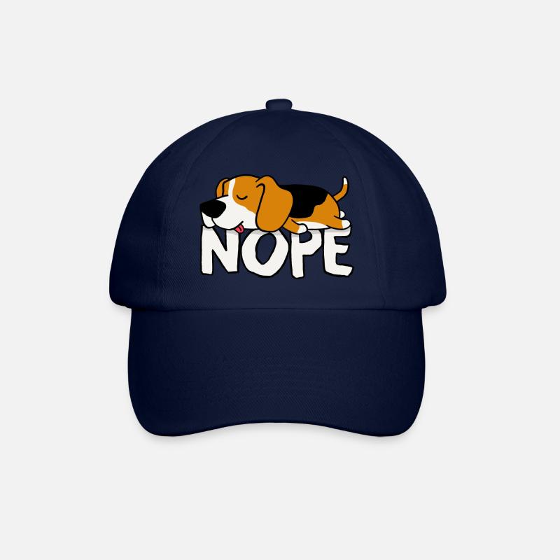 Nope! Beagle - Baseball Cap - blue/blue