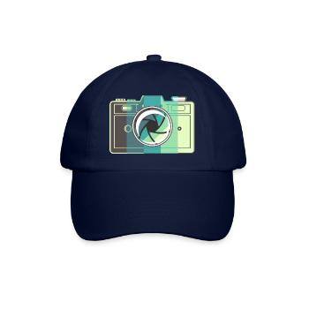 Retro Film Camera - Baseball Cap - blue/blue - Front