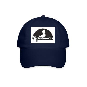 Retrosaurus b&w - Baseballkappe - Blau/Blau - Vorne