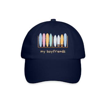 My Surfboard Boyfriends - Baseballkappe - Blau/Blau - Vorne