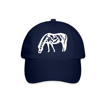 cheval blanc cheval blanc t-shirt cadeau cavalier - Casquette classique - bleu/bleu - Devant