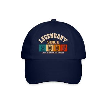 Legendary since 2007 vintage rétro anniversaire - Casquette classique - bleu/bleu - Devant