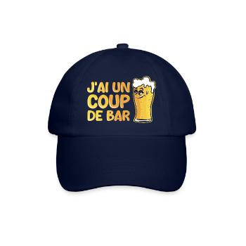 J’ai un coup de bar - Casquette classique - bleu/bleu - Devant