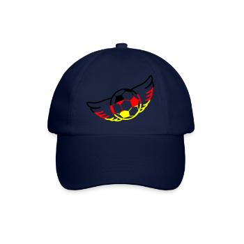 fußball deutschland - Baseballkappe - Blau/Blau - Vorne