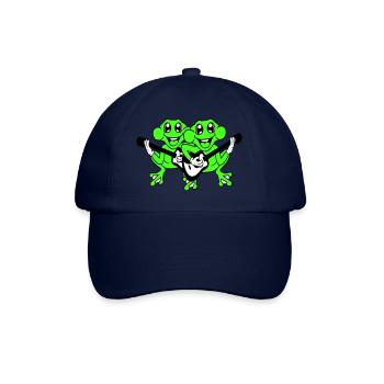 Frogs Guitar Band Cute Two Frog Friends Team - Casquette classique - bleu/bleu - Devant
