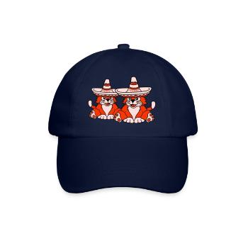 2 Sombrero Hat Chats Amis de la culture mexicaine - Casquette classique - bleu/bleu - Devant
