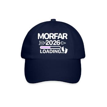 Morfar 2026 schwedisch - Baseballkappe - Blau/Blau - Vorne