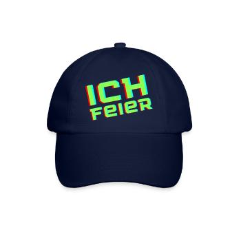 Ich feier! - Baseballkappe - Blau/Blau - Vorne