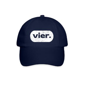 4. Geburtstag Shirt Junge Mädchen 4 Jahre alt - Baseballkappe - Blau/Blau - Vorne