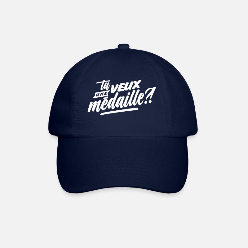 Tu veux une médaille?! - Casquette classique - bleu/bleu