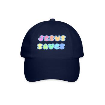Jesus saves - Baseball Cap - blue/blue - Front