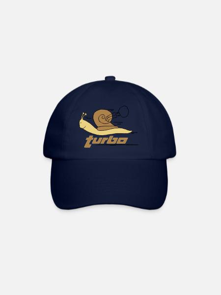 Turbo Schnecke - Baseballkappe - Blau/Blau