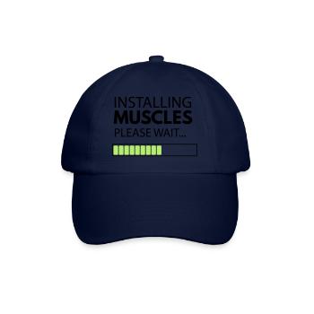 muscle_man - Baseball Cap - blue/blue - Front