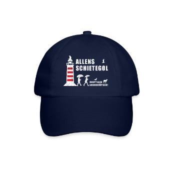 Allens Schietegol | Plattdeutsch | Norddeutsch - Baseballkappe - Blau/Blau - Vorne
