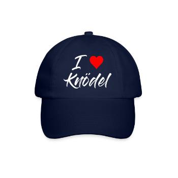 I love Knödel - Baseballkappe - Blau/Blau - Vorne