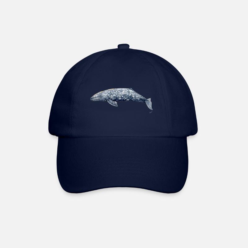Baleine grise - Baleine grise - baleine grise - Casquette classique - bleu/bleu