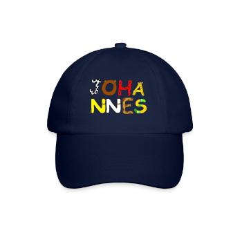 Nom Johannes avec des lettres d'animaux - Casquette classique - bleu/bleu - Devant