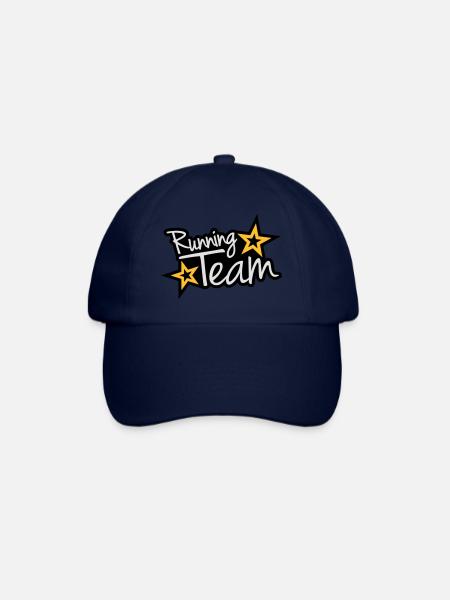 Running Team - Baseballkappe - Blau/Blau