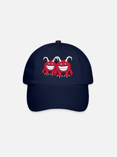 couple amoureux amoureux couples 2 amis daemon teuf - Casquette classique - bleu/bleu