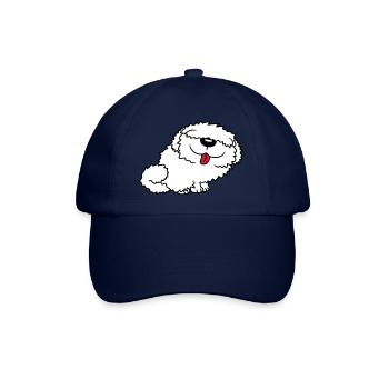 Lustiger Bobtail Hund - Baseballkappe - Blau/Blau - Vorne