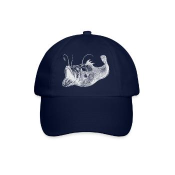 deep-sea fish white - Baseball Cap - blue/blue - Front