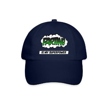 fartingis my super power - Baseballkappe - Blau/Blau - Vorne