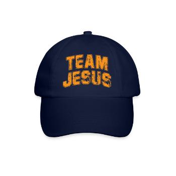Team Jesus Orange Retro Vintage - Baseball Cap - blue/blue - Front
