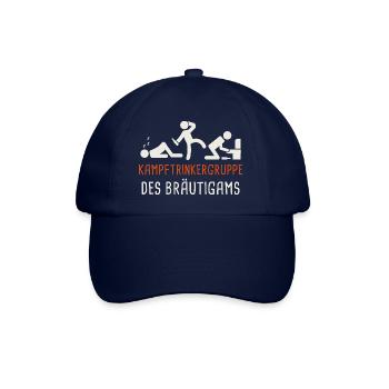 Kampftrinkergruppe des Bräutigams - Baseballkappe - Blau/Blau - Vorne