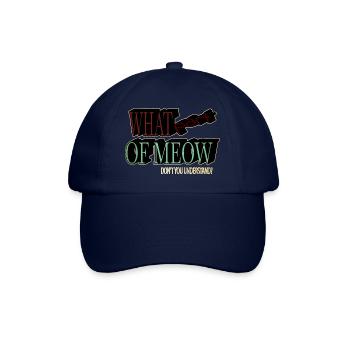 Black Cool Valentines Day Cat Long Sleeve Shirts - Baseball Cap - blue/blue - Front