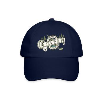 Golf Hobby Vintage Mountain Funny - Baseballkappe - Blau/Blau - Vorne